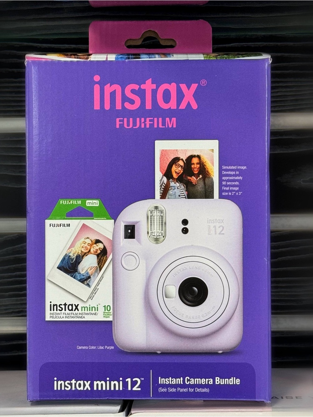 NEW OPEN BOX Fujifilm - Instax Mini 12 Instant Film Camera - Purple